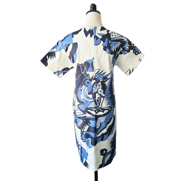 Piazza Sempione Poplin Cotton Shift Dress | IT 38 (US 2) - Picture 3 of 12